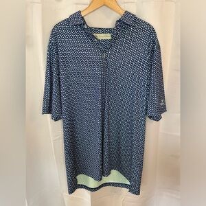 Donald Ross Performance‎ Microprint Dog Polo Mens Large